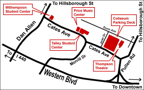 map to talley student centre on ncsu campus map