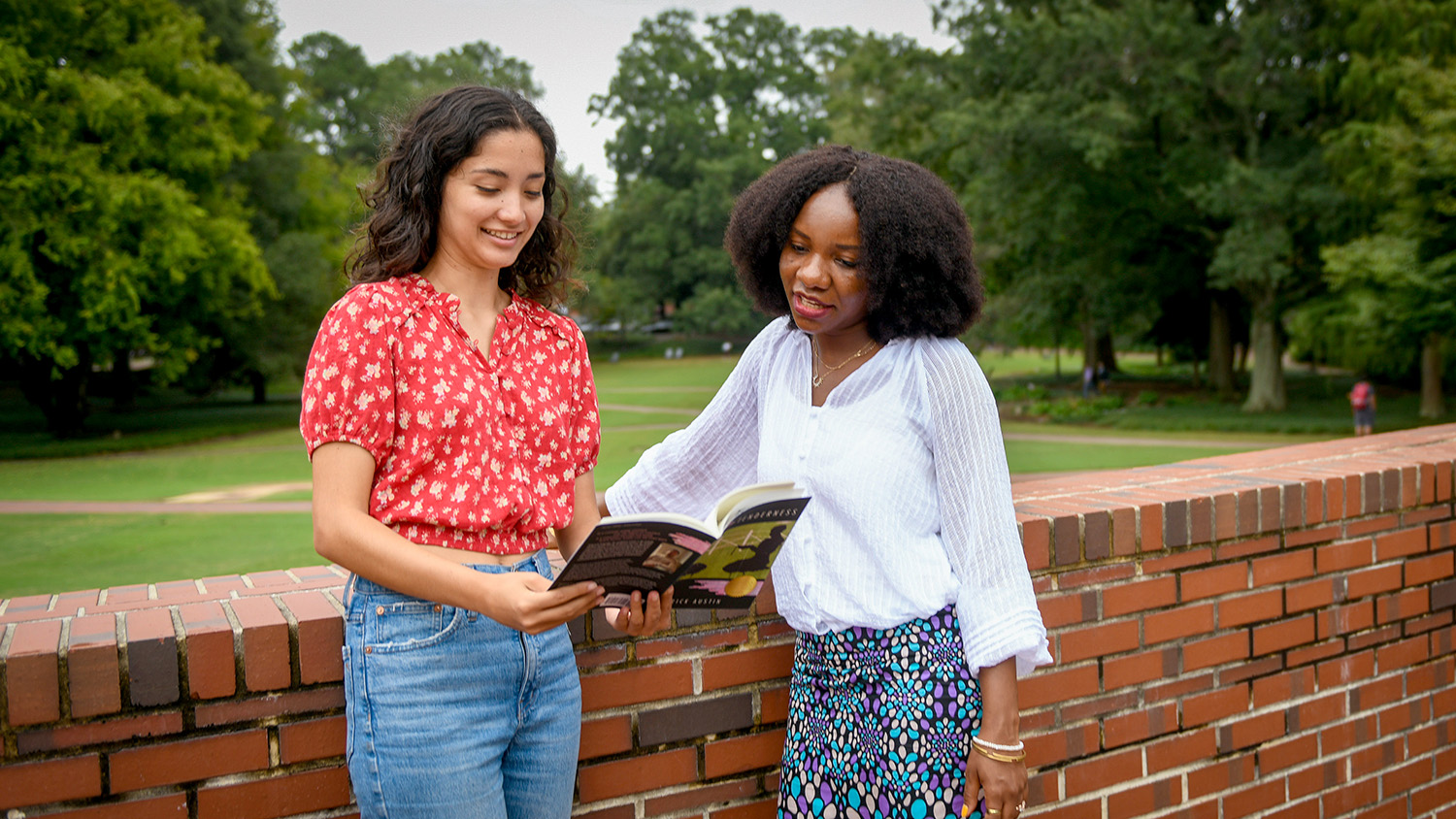 MFA students read a book on the Court of North Carolina