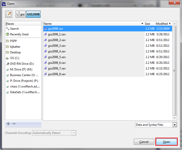 pspp for windows select cases if